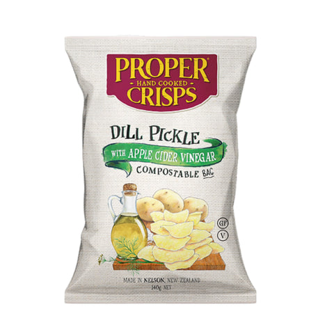 Proper Crisps Dill Pickle 140g